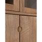 Teakwood 2 door Cabinet glass doors