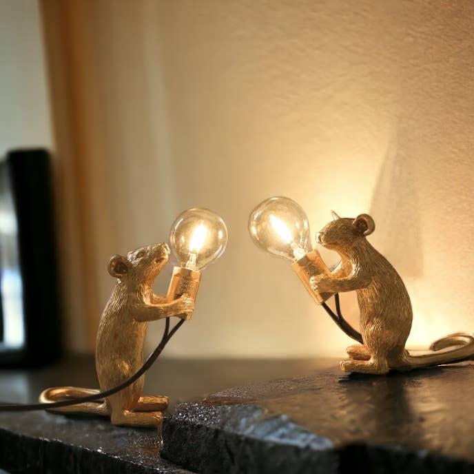 Gold Mouse Resin Light