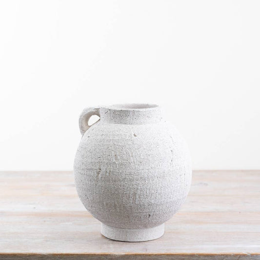 White Textured Vase 24.5cm