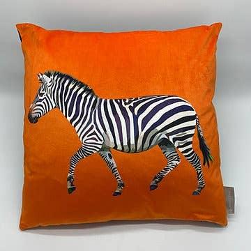 Zebra Velvet Cushion