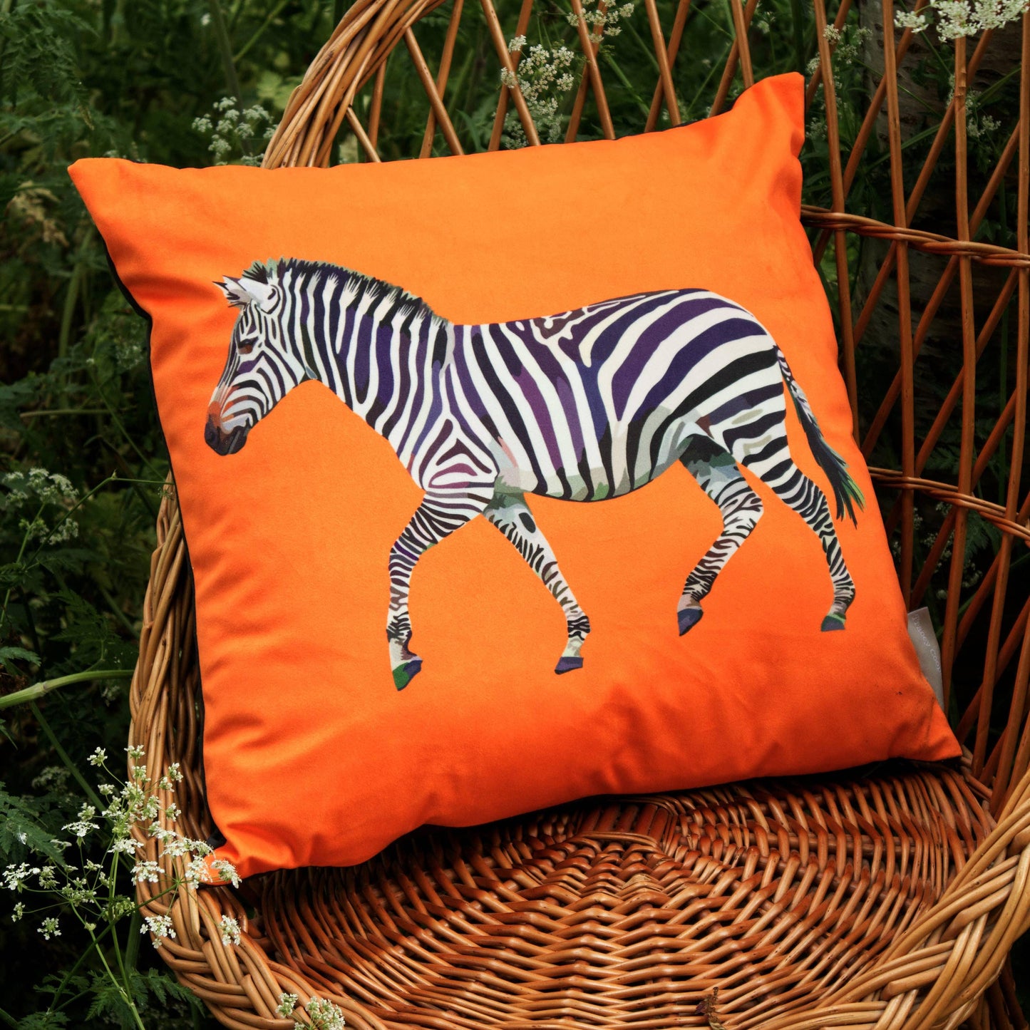 Zebra Velvet Cushion