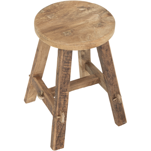 Rustic Teakwood Stool